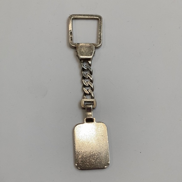 Sterling Silver Italian Key Chain Monogram - Picture 2 of 3